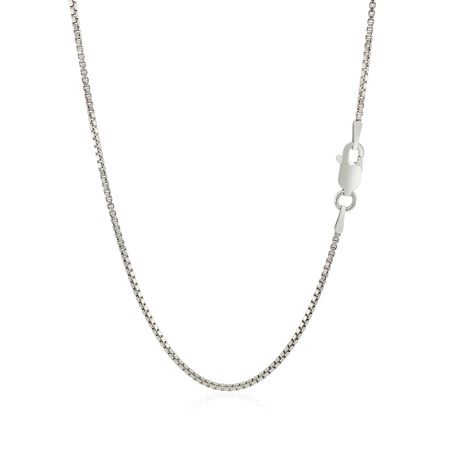 Sterling Silver Rhodium Plated Box Chain (1.30 mm) - The Best Accessory