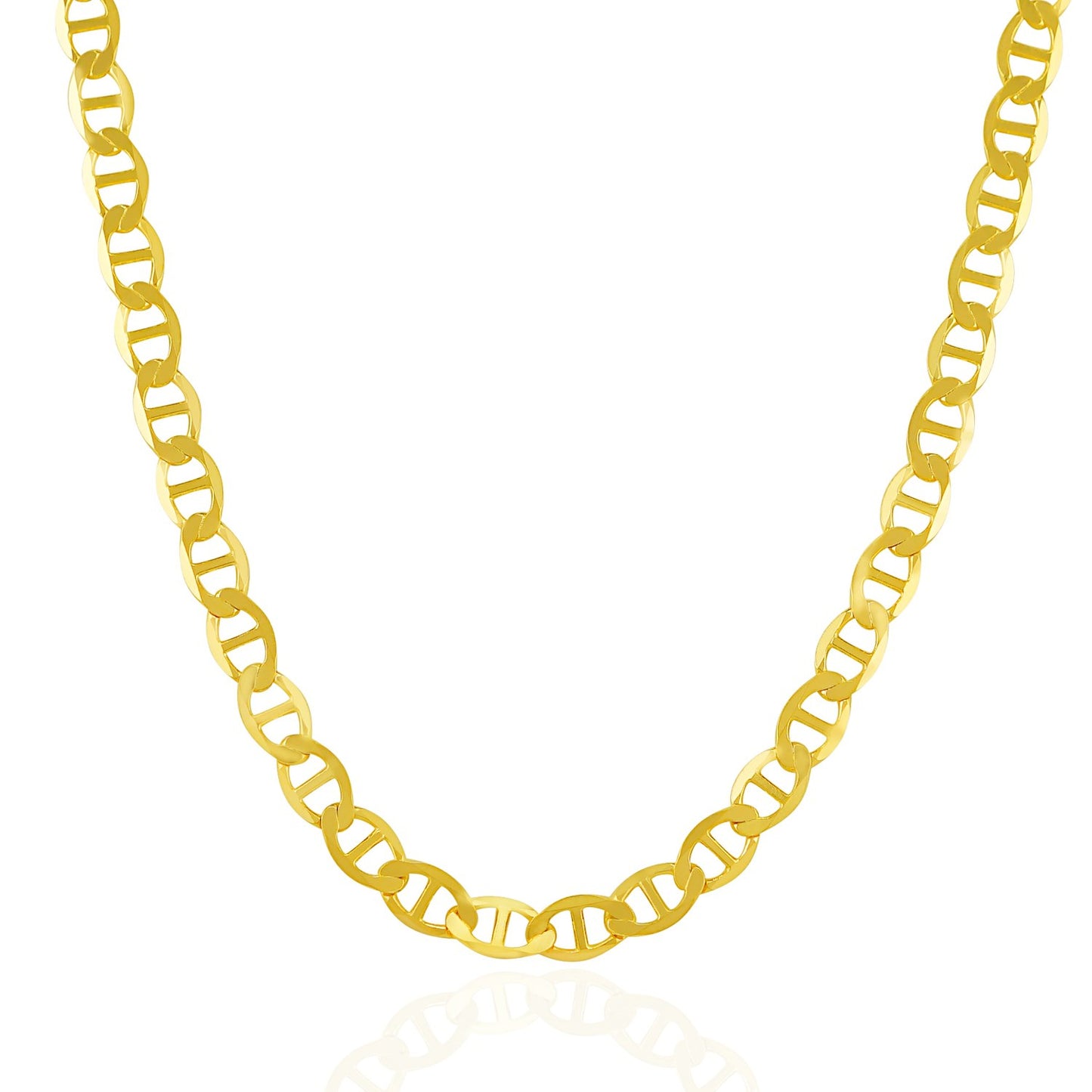 14k Yellow Gold Mariner Link Chain (6.30 mm) - The Best Accessory
