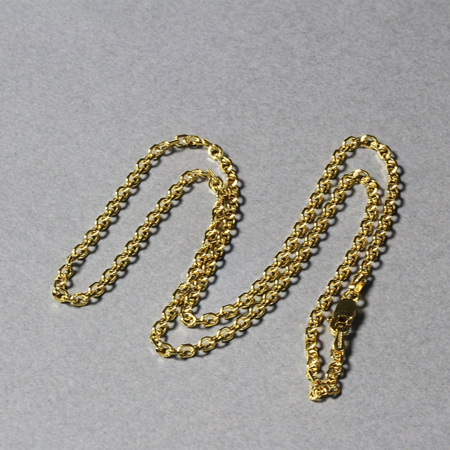 14k Yellow Gold Diamond Cut Cable Link Chain (2.20 mm) - The Best Accessory