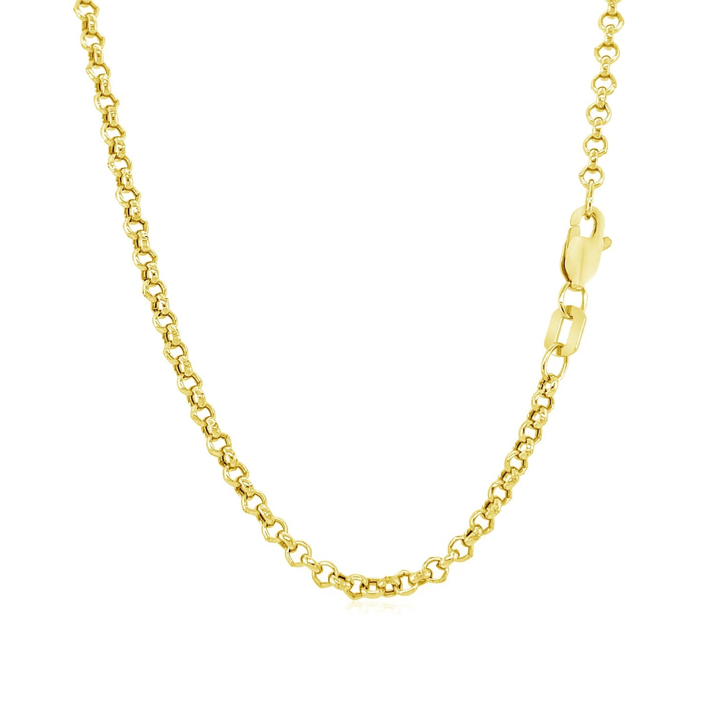 10k Yellow Gold Rolo Chain (2.40 mm) - The Best Accessory