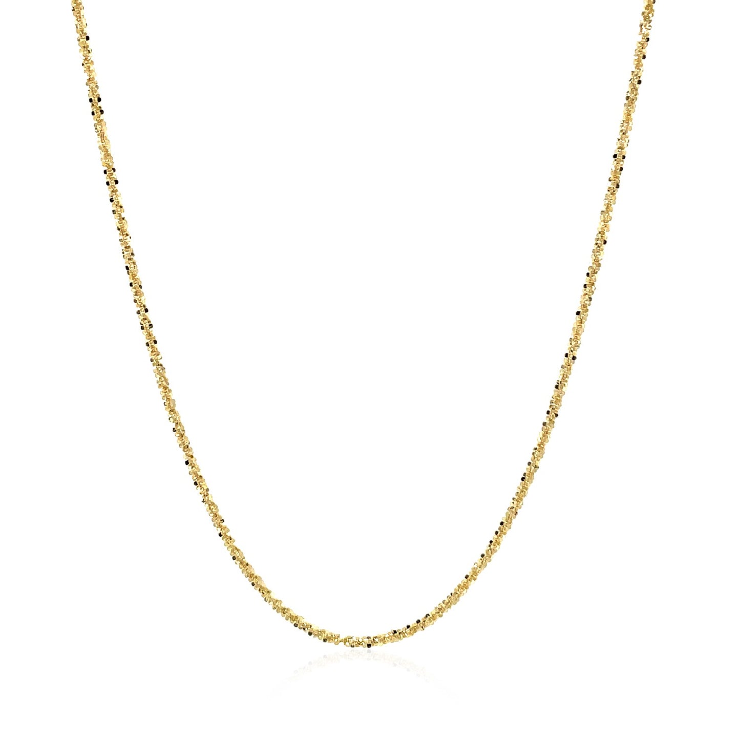 14k Yellow Gold Sparkle Chain (1.10 mm) - The Best Accessory