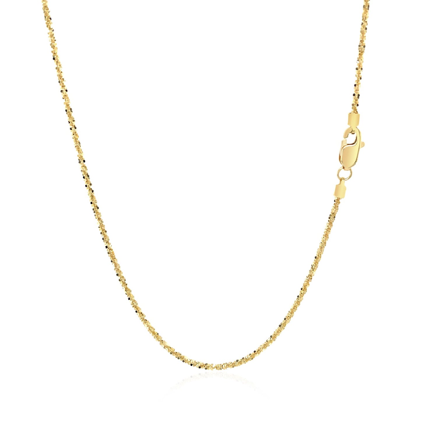 14k Yellow Gold Sparkle Chain (1.10 mm) - The Best Accessory