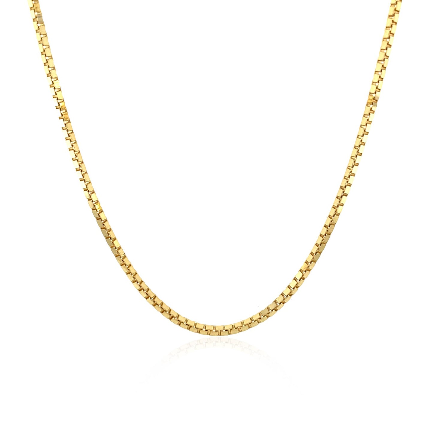 14k Yellow Gold Classic Box Chain (1.4 mm) - The Best Accessory