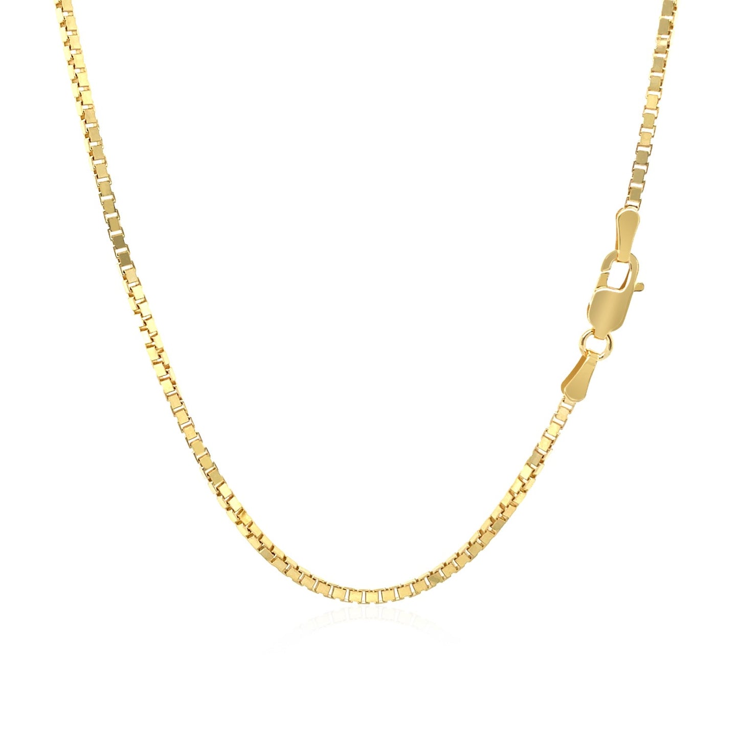 14k Yellow Gold Classic Box Chain (1.4 mm) - The Best Accessory