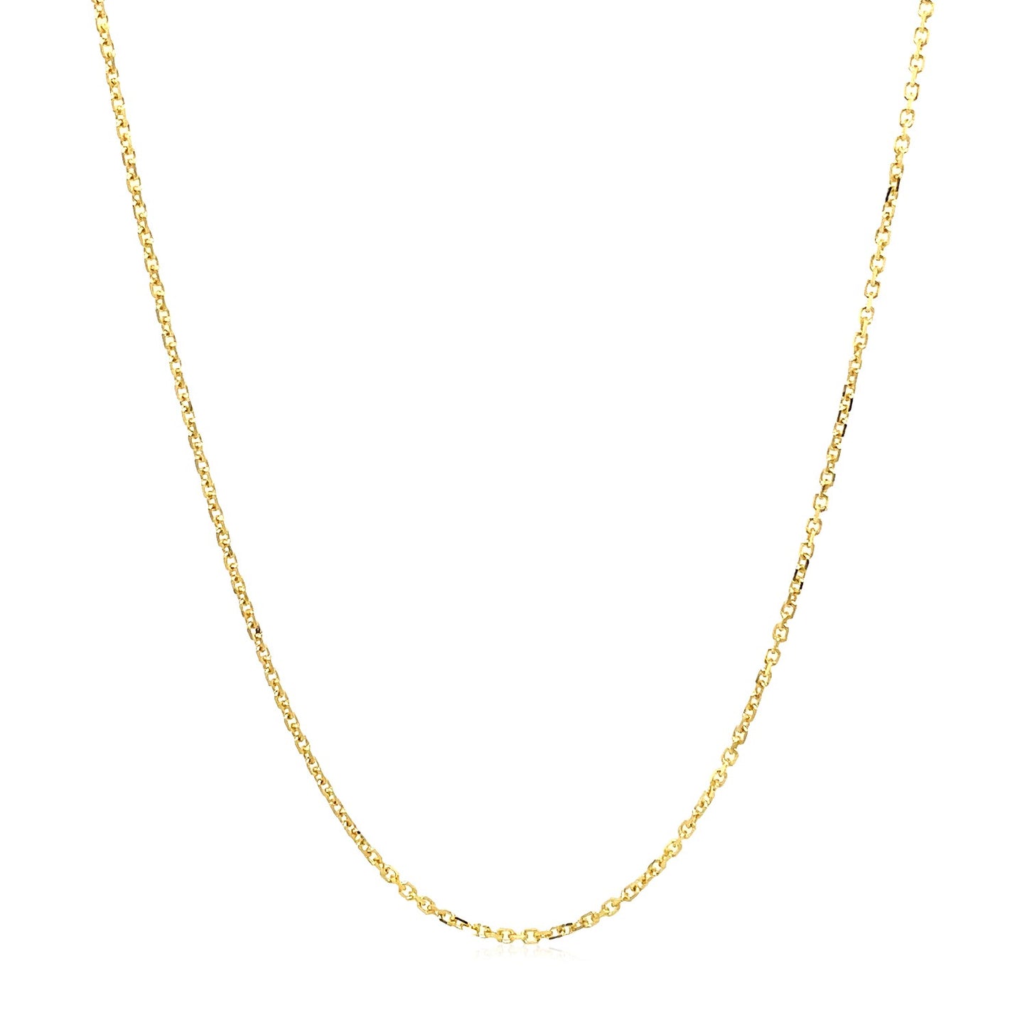 18k Yellow Gold Cable Chain (1.10 mm) - The Best Accessory