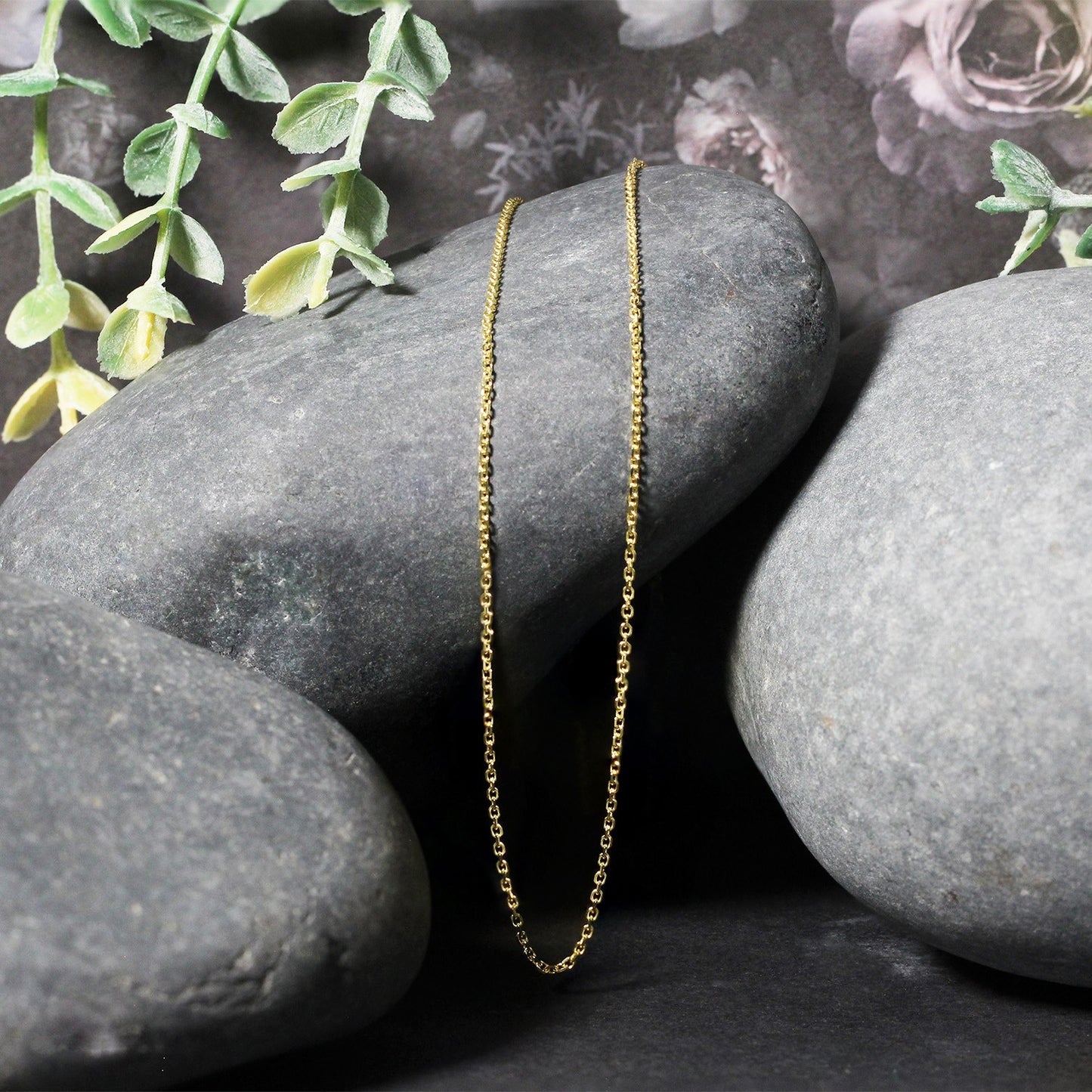 18k Yellow Gold Cable Chain (1.10 mm) - The Best Accessory
