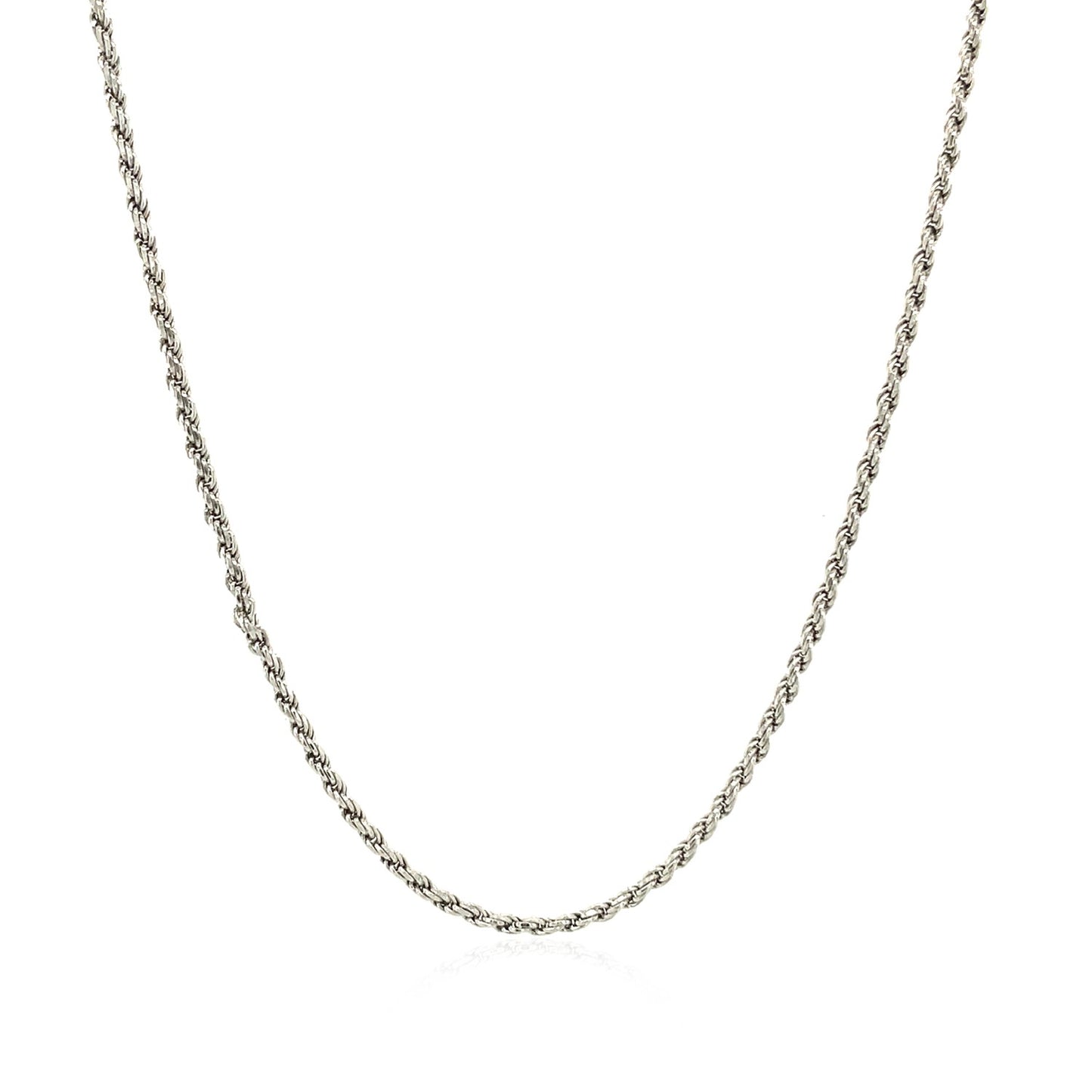 Sterling Silver Diamond Cut Rope Style Chain (1.40 mm) - The Best Accessory