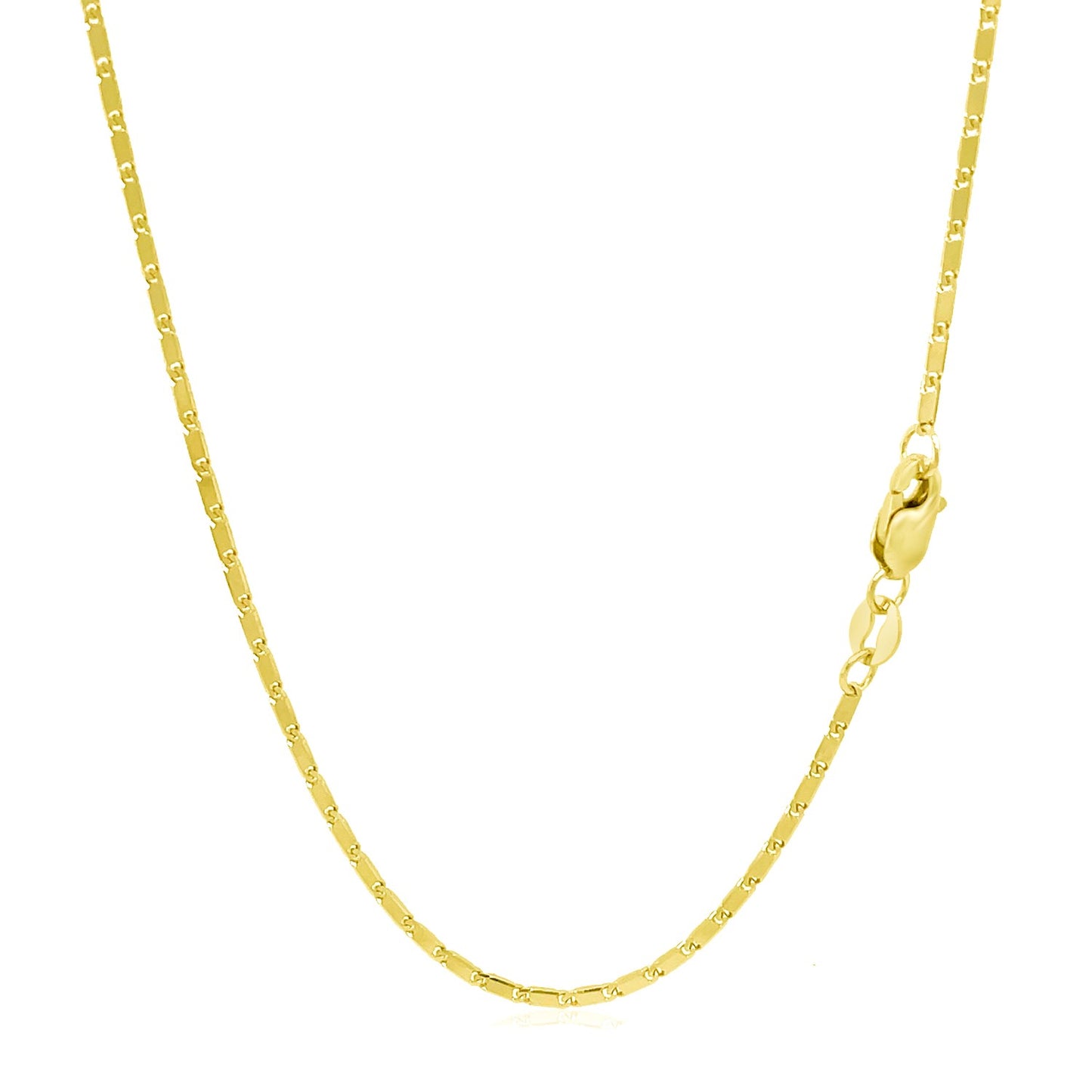14k Yellow Gold Lumina Pendant Chain (1.00 mm) - The Best Accessory