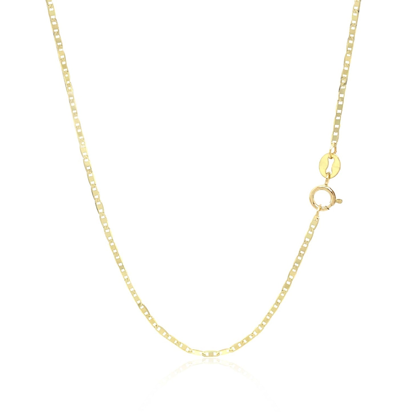 14k Yellow Gold Mariner Link Chain (1.20 mm) - The Best Accessory