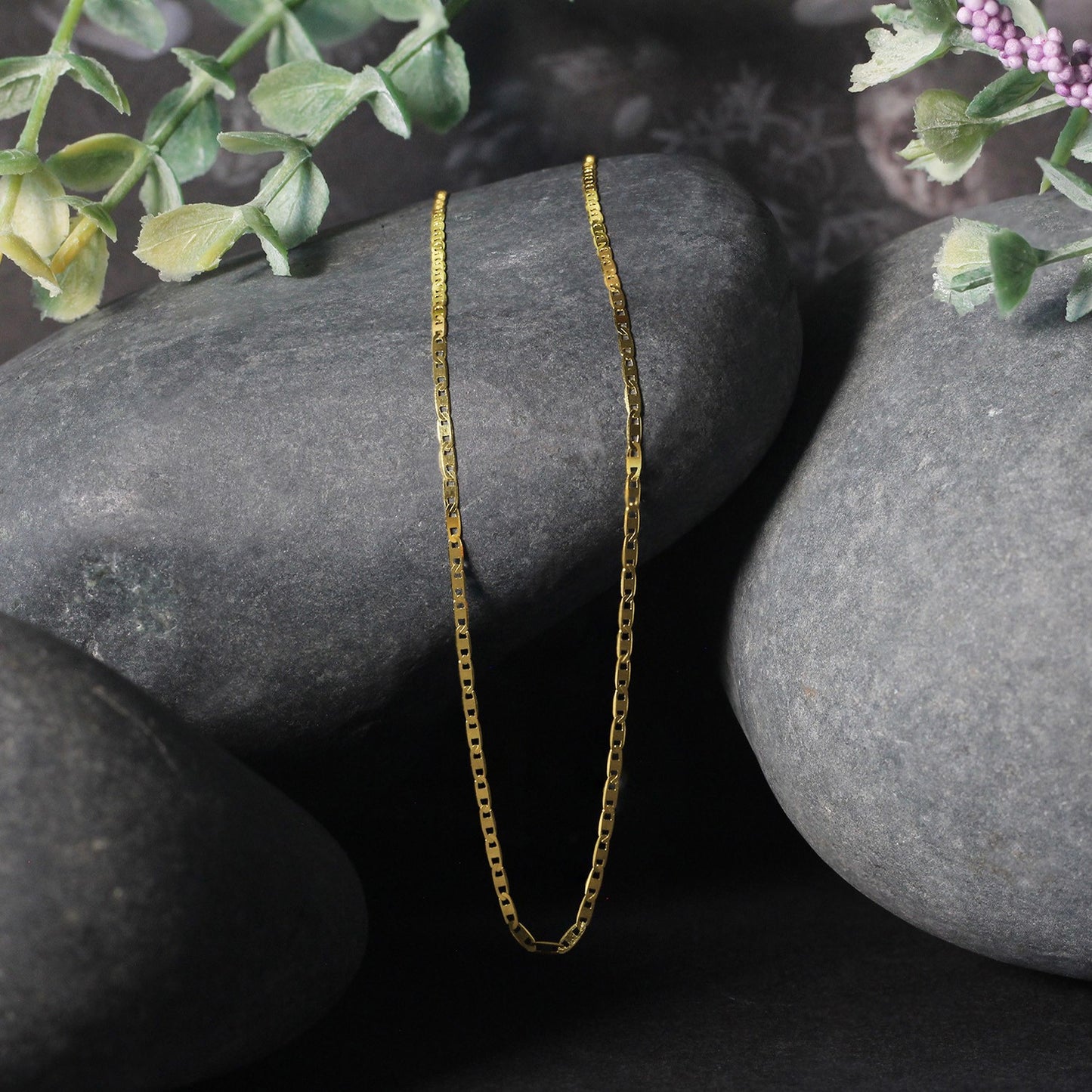 14k Yellow Gold Mariner Link Chain (1.20 mm) - The Best Accessory