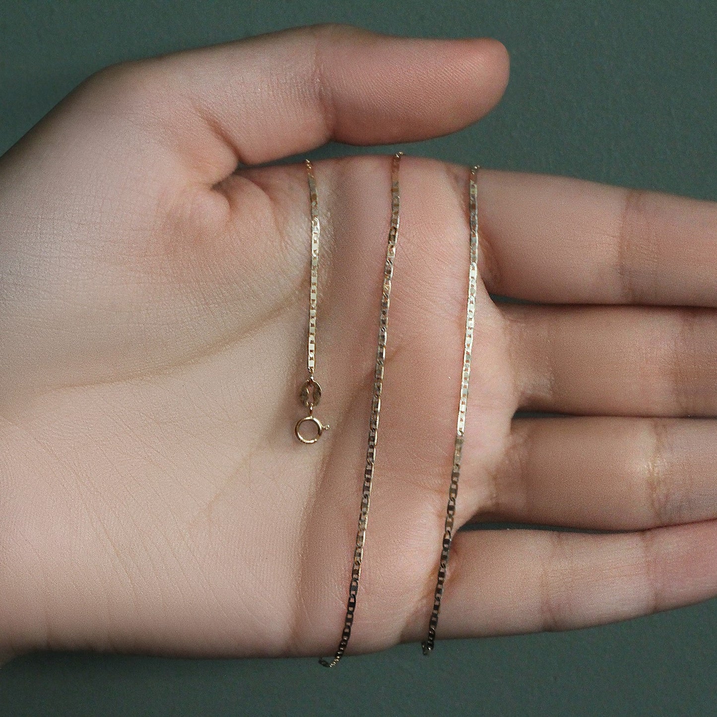 14k Yellow Gold Mariner Link Chain (1.20 mm) - The Best Accessory