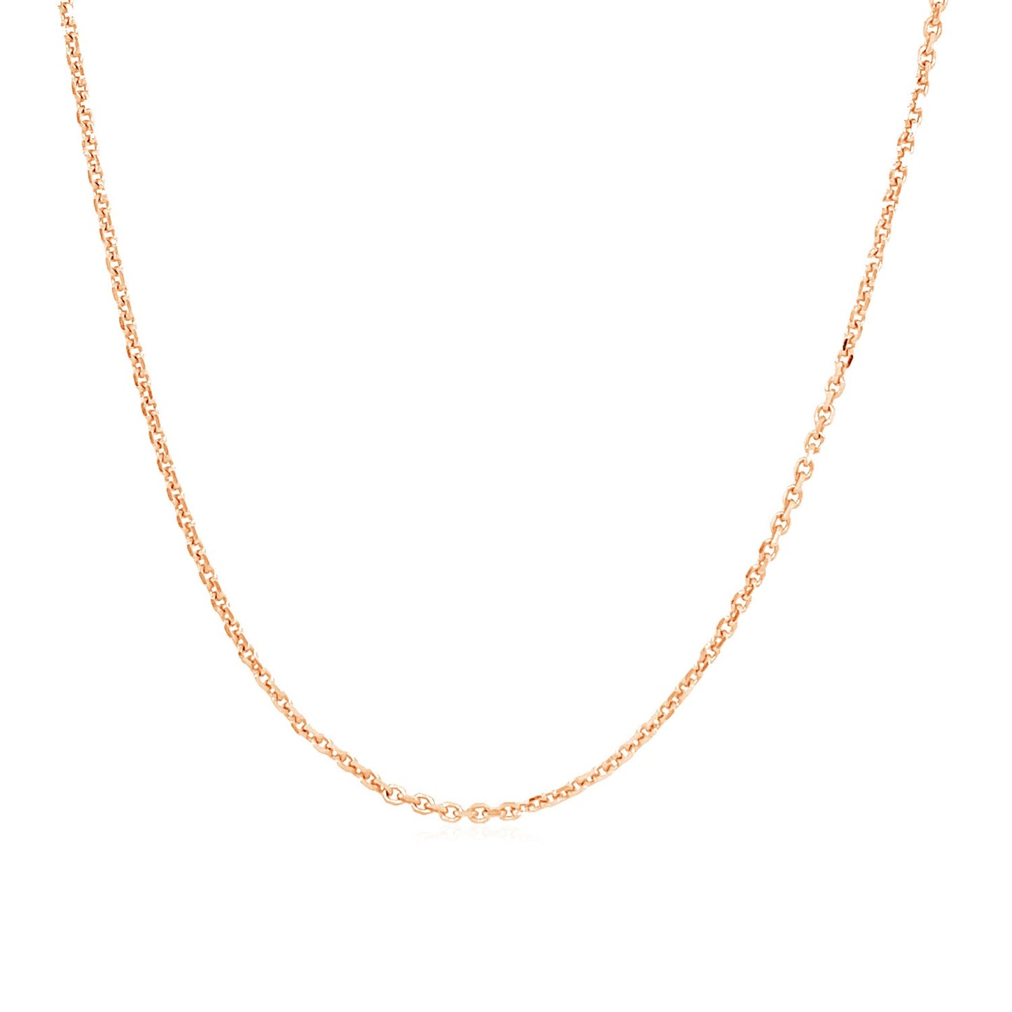 14k Rose Gold Adjustable Cable Chain (1.10 mm) - The Best Accessory