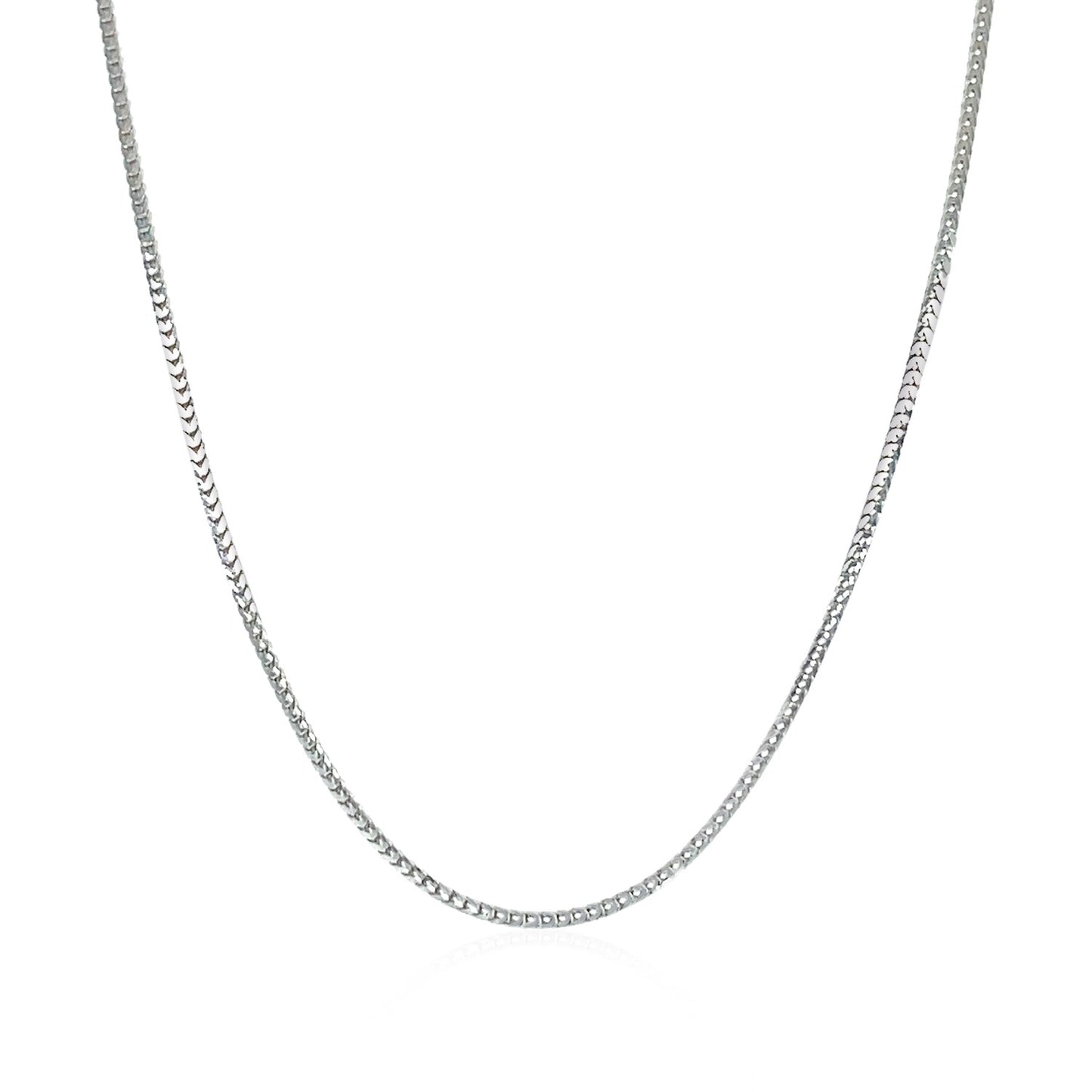 14k White Gold Franco Chain (0.90 mm) - The Best Accessory