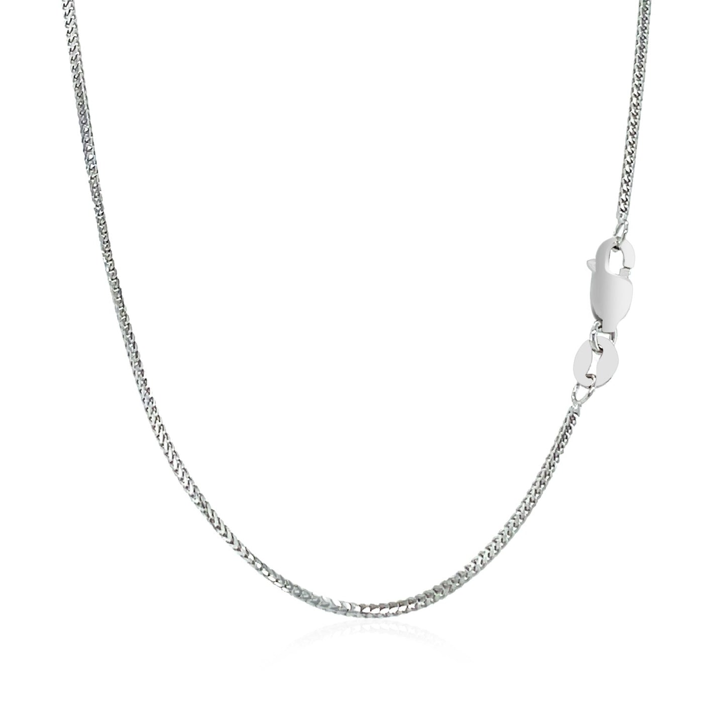 14k White Gold Franco Chain (0.90 mm) - The Best Accessory