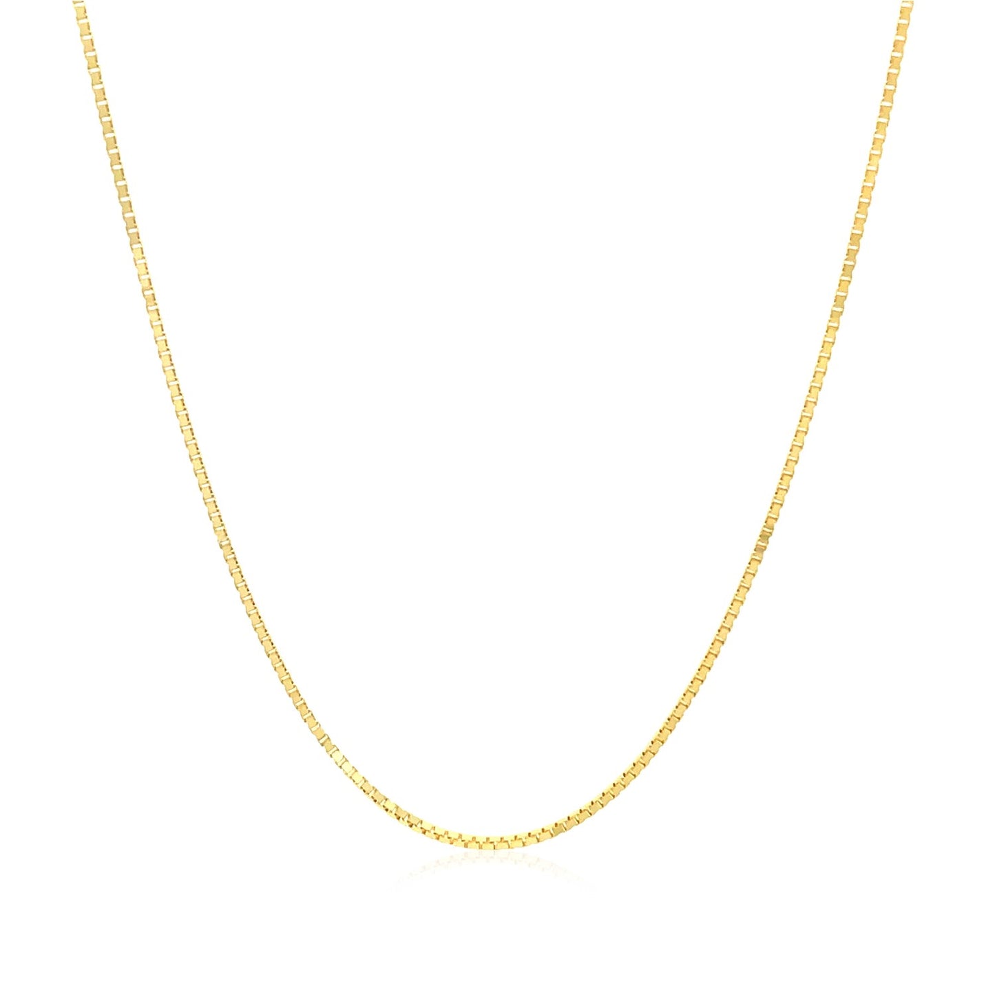 10k Yellow Gold Classic Box Chain (0.78 mm) - The Best Accessory