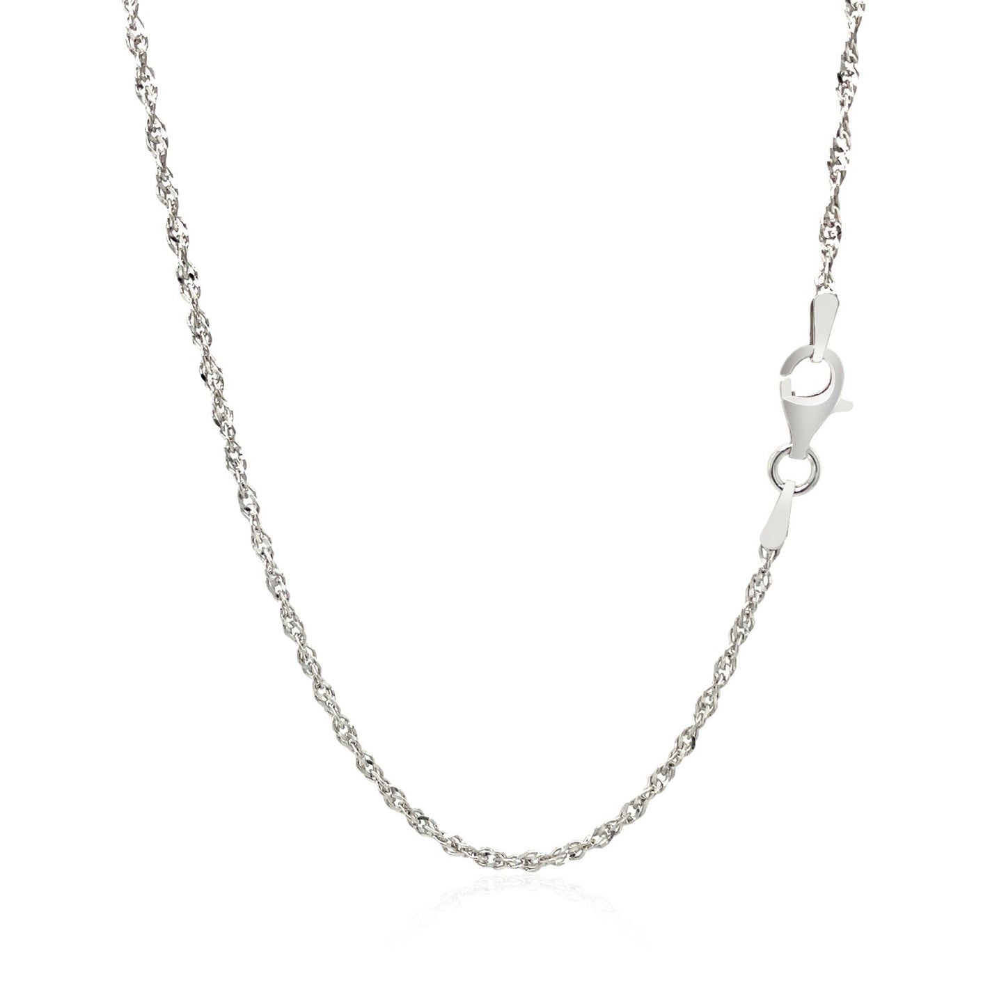 Sterling Silver Singapore Style Chain (1.80 mm) - The Best Accessory