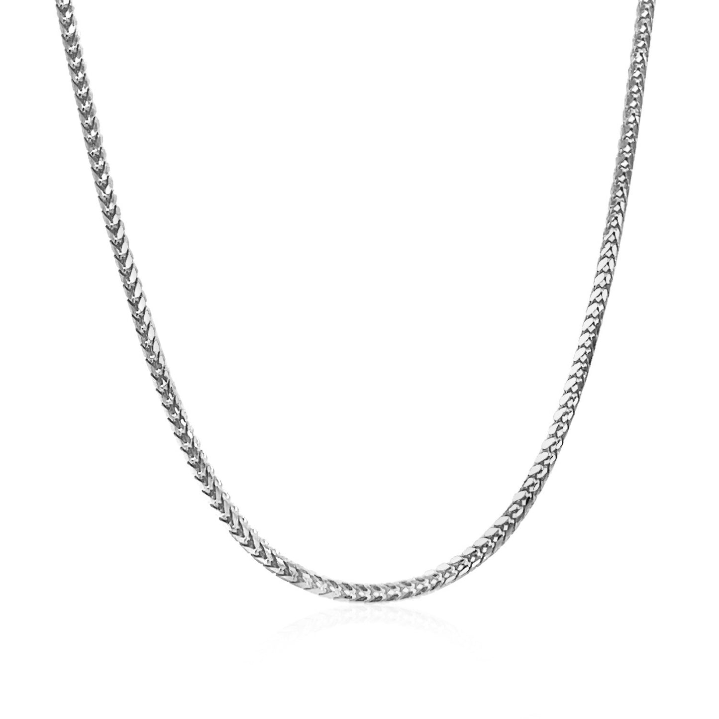18k White Gold Franco Chain (1.60 mm) - The Best Accessory