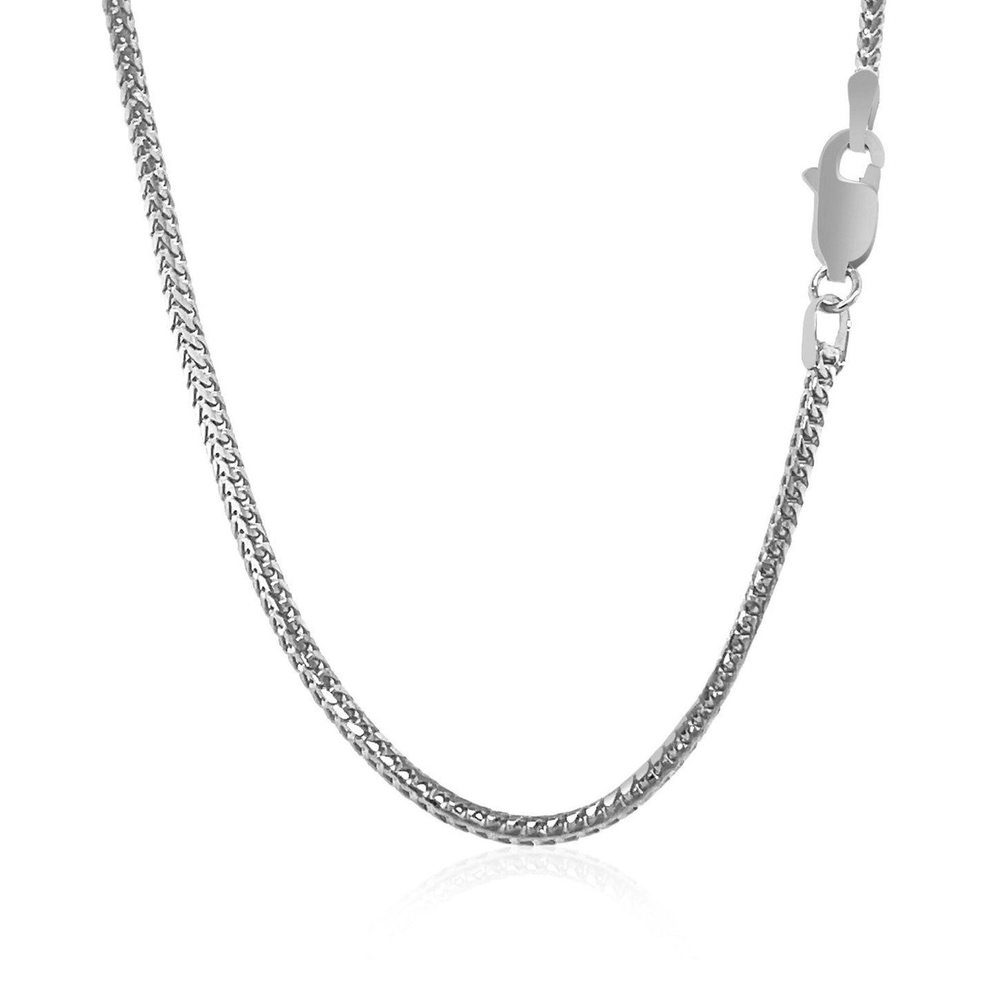 18k White Gold Franco Chain (1.60 mm) - The Best Accessory