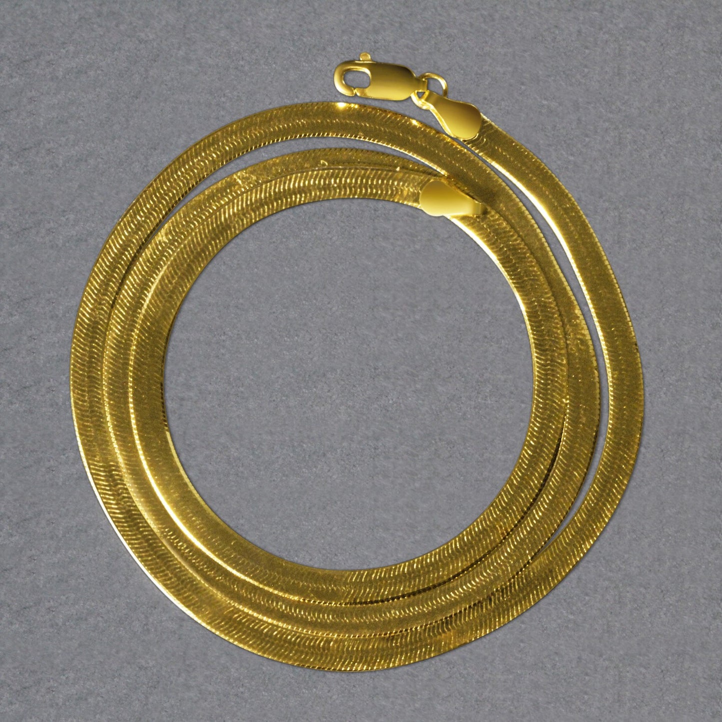 14k Yellow Gold Super Flex Herringbone Chain (3.80 mm) - The Best Accessory