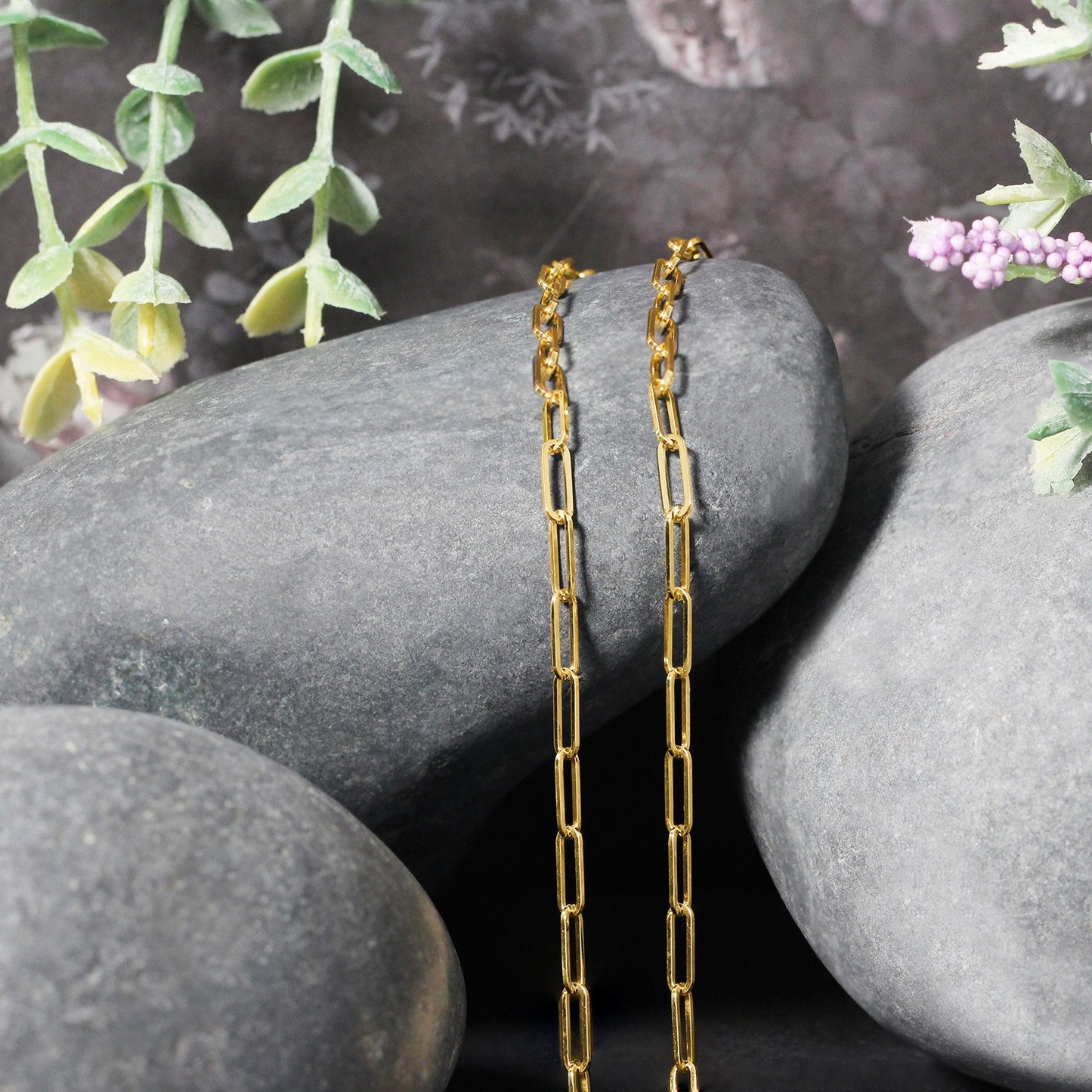 18K Yellow Gold Paperclip Chain (2.50 mm) - The Best Accessory