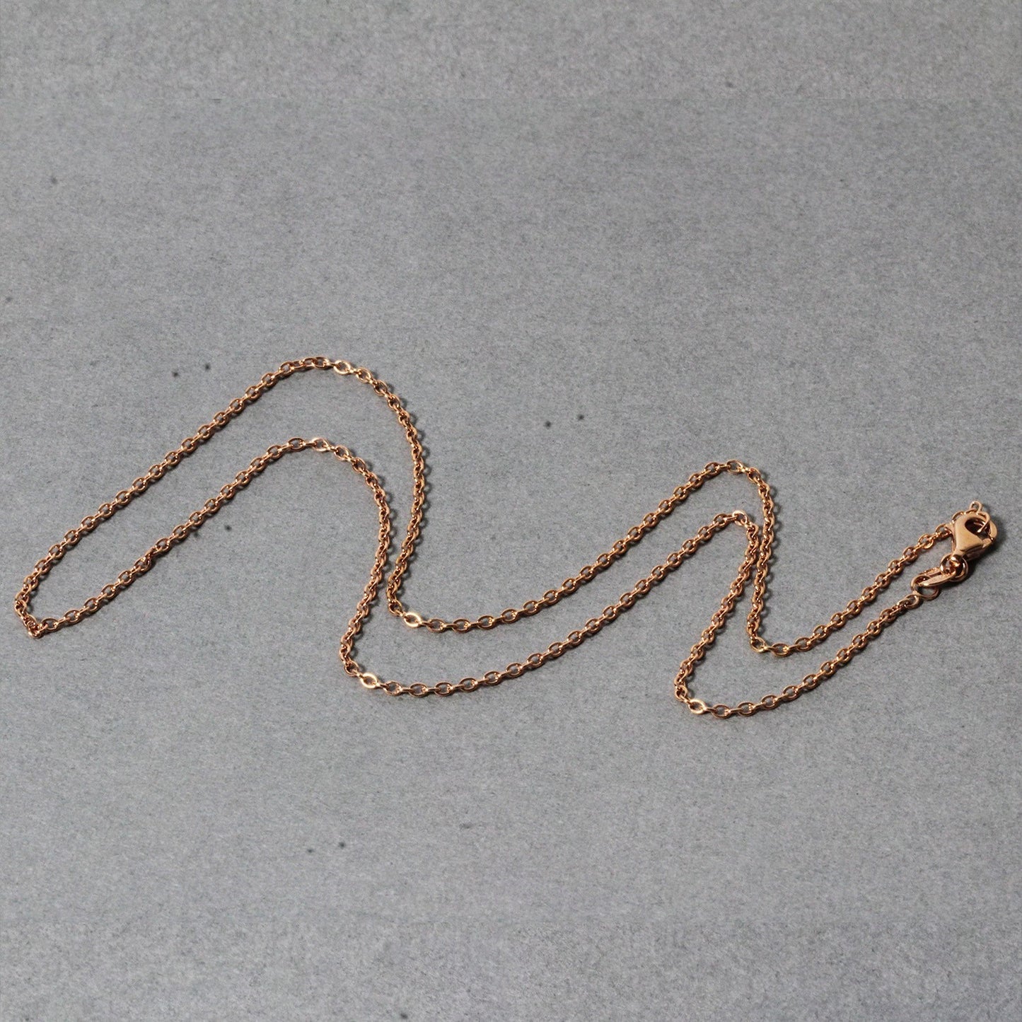 18k Rose Gold Round Oval Link Chain (1.50 mm) - The Best Accessory