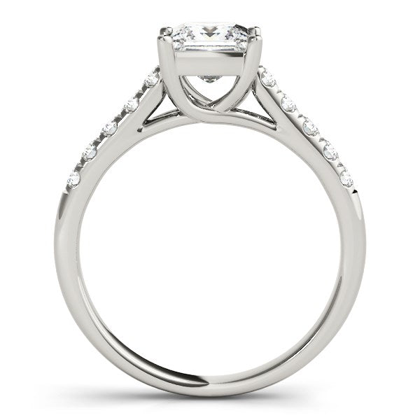 14k White Gold Trellis Set Princess Cut Diamond Engagement Ring (1 1/4 cttw) - The Best Accessory