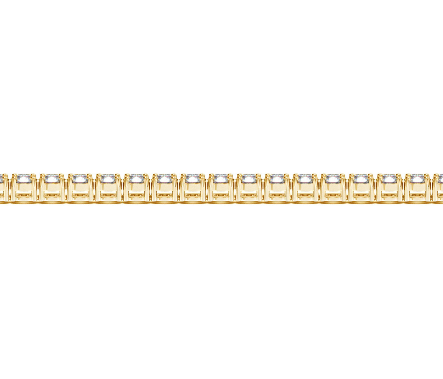 Lab Grown Round Diamond Tennis Bracelet in 14k Yellow Gold (7 cctw F/G VS2/SI1) - The Best Accessory