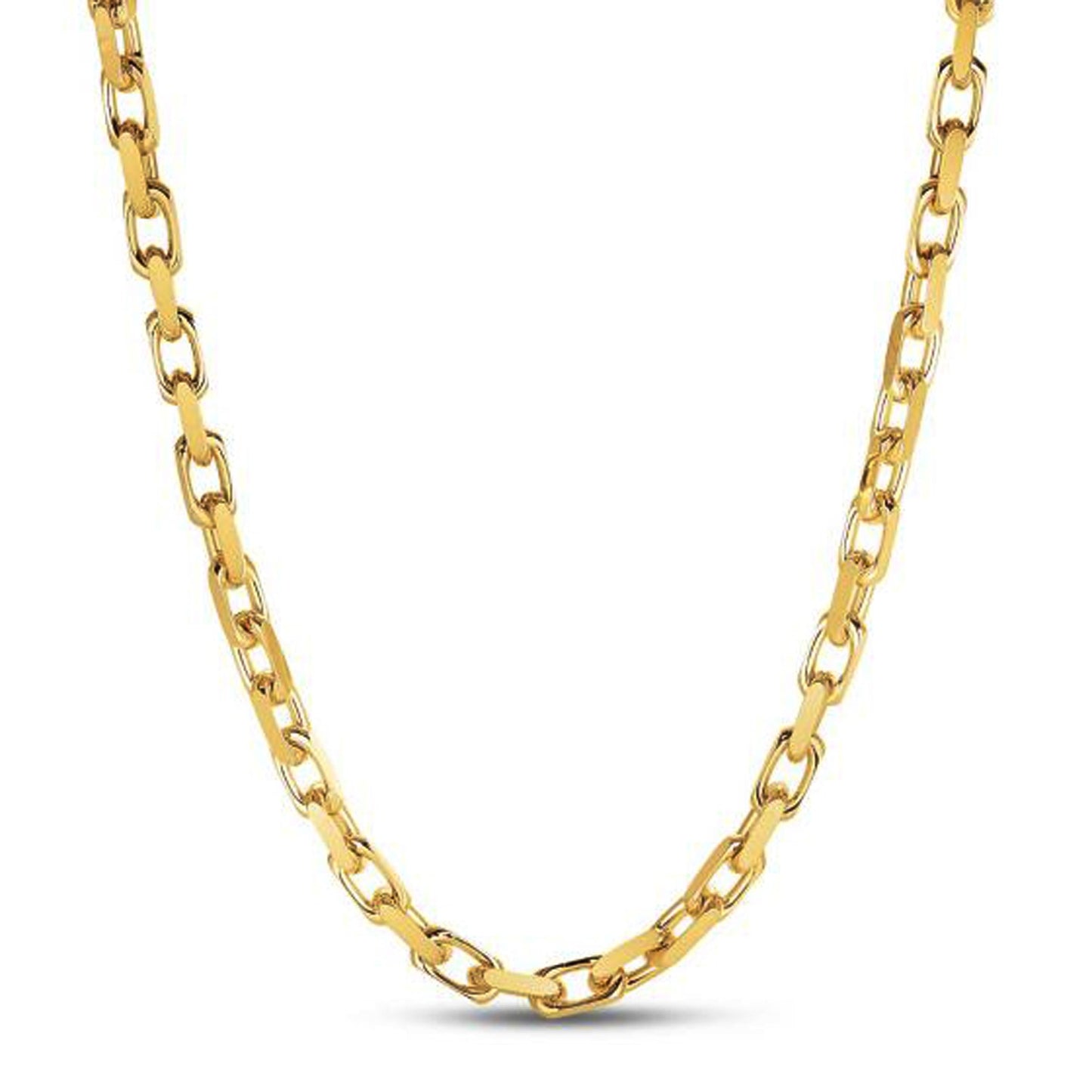 14k Yellow Gold French Cable Link Chain (6.10 mm) - The Best Accessory