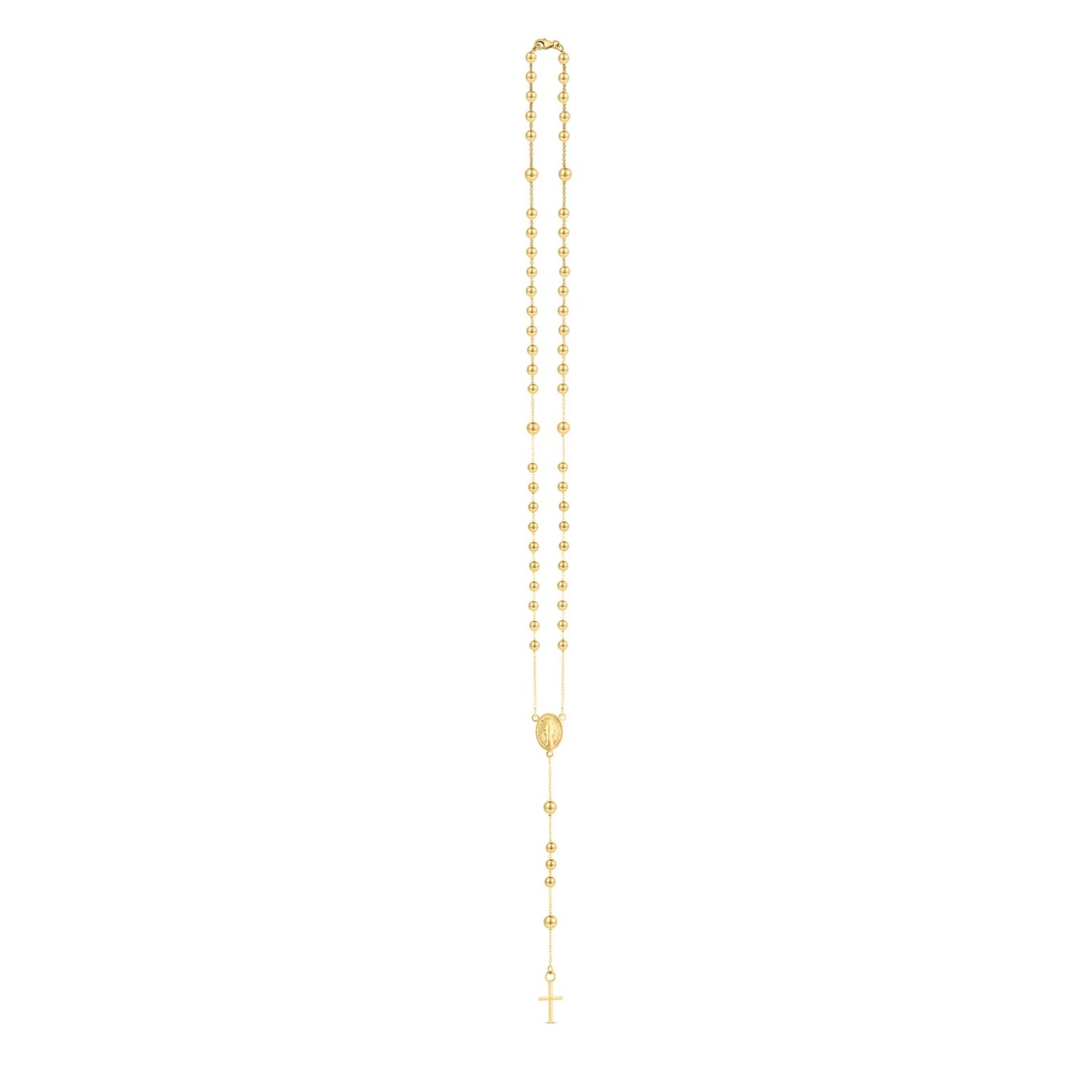 14K Yellow Gold Rosary Necklace - The Best Accessory