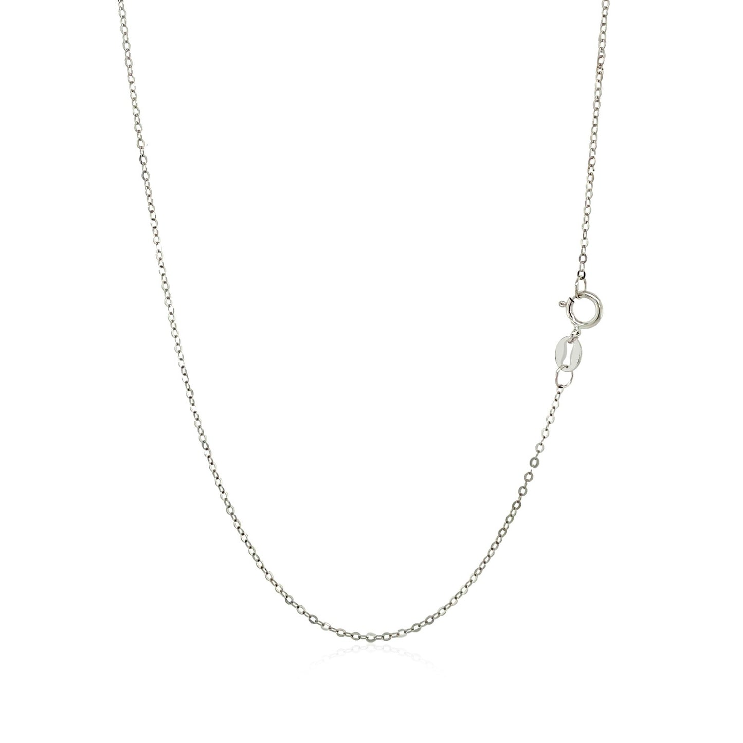 14k White Gold Polished Mini Heart Necklace - The Best Accessory