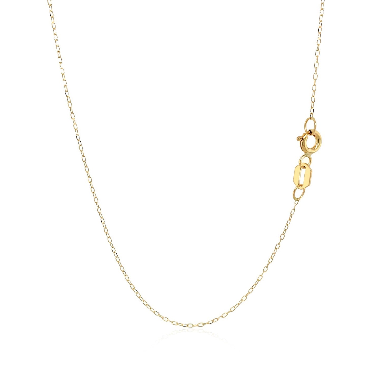 14k Yellow Gold Necklace with Cat Symbol in Mother of Pearl - The Best Accessory