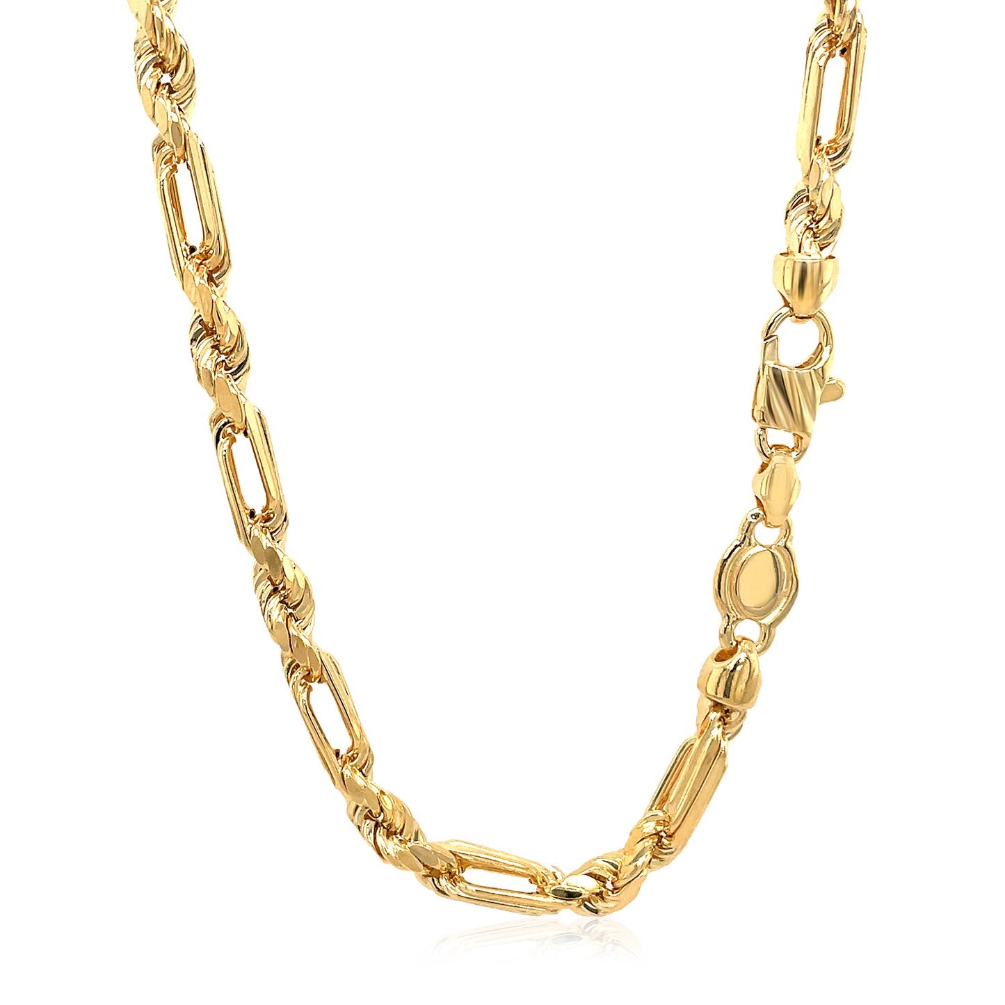 14k Yellow Gold Figaro Chain Necklace - The Best Accessory