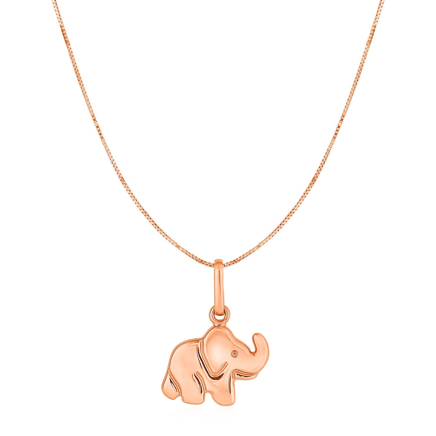 Elephant Pendant in 10k Rose Gold - The Best Accessory