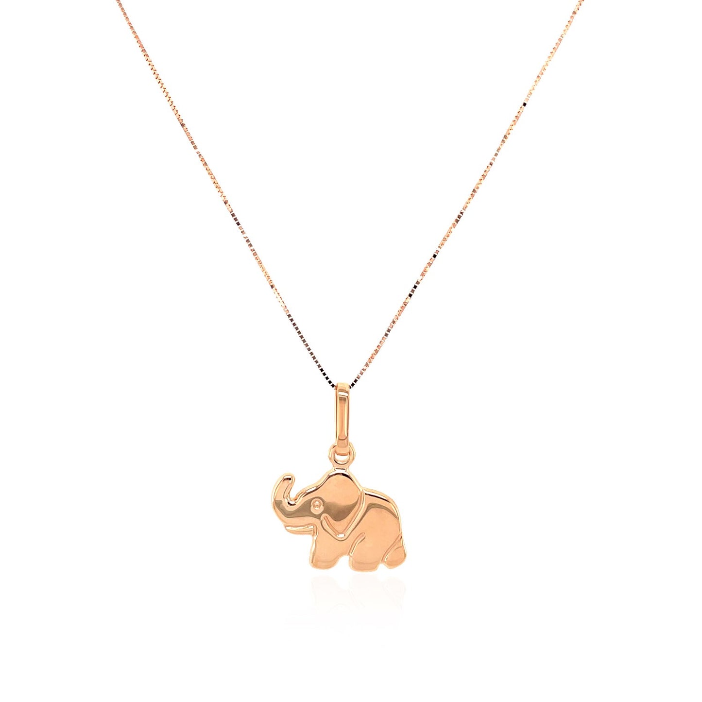 Elephant Pendant in 10k Rose Gold - The Best Accessory
