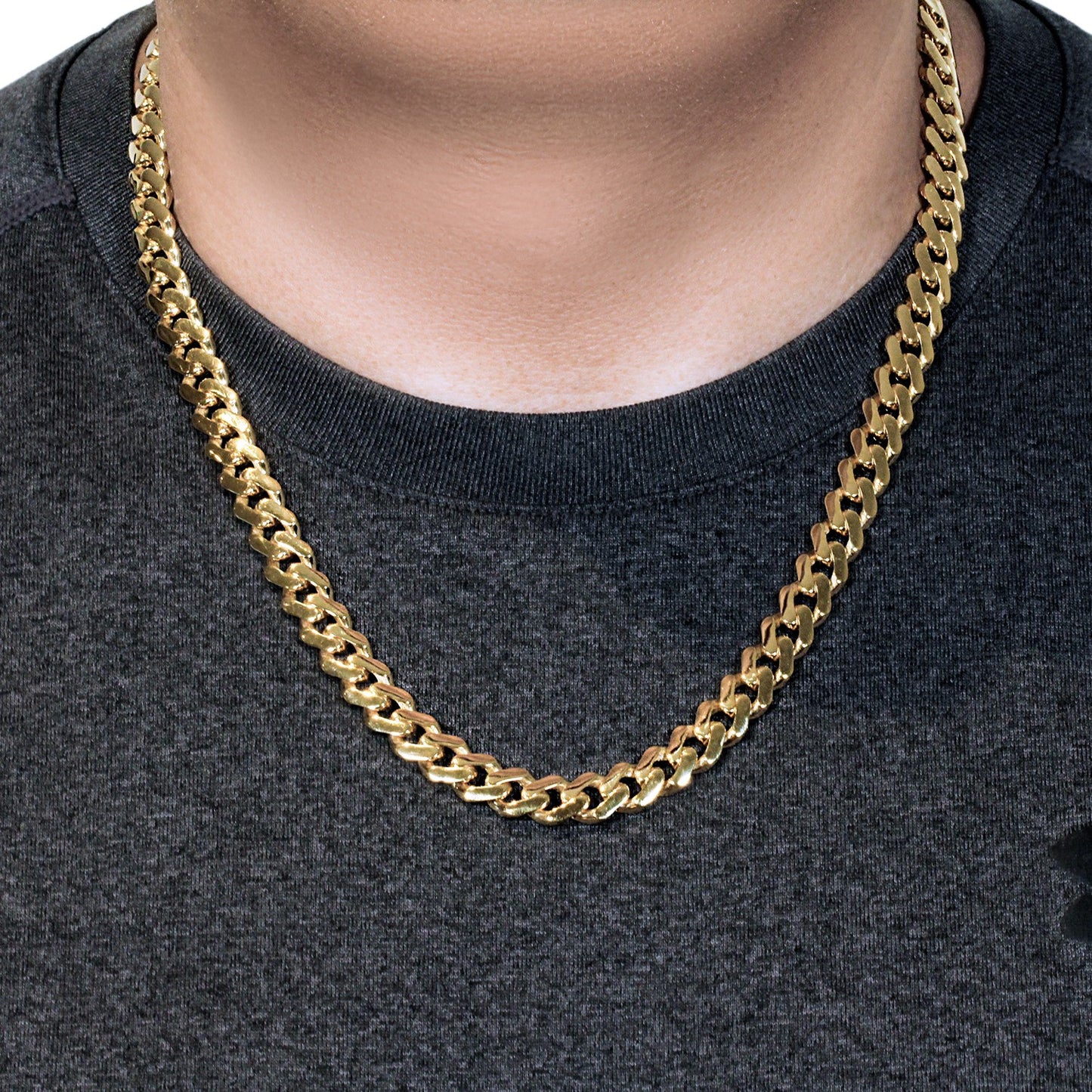 14k Yellow Gold 22 inch Polished Curb Chain Necklace - The Best Accessory