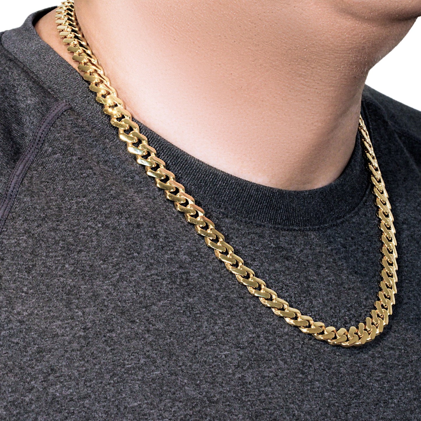 14k Yellow Gold 22 inch Polished Curb Chain Necklace - The Best Accessory