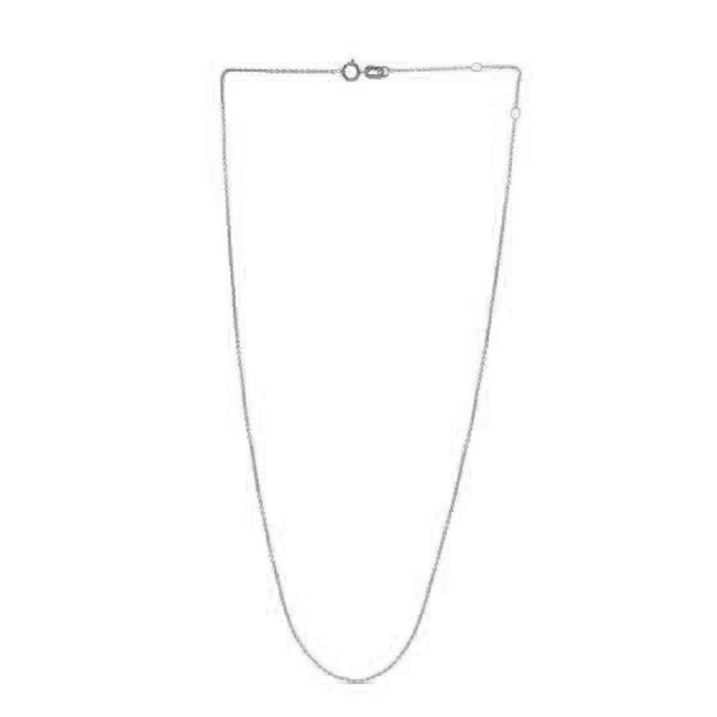 Adjustable Cable Chain in 14k White Gold (0.97 mm) - The Best Accessory