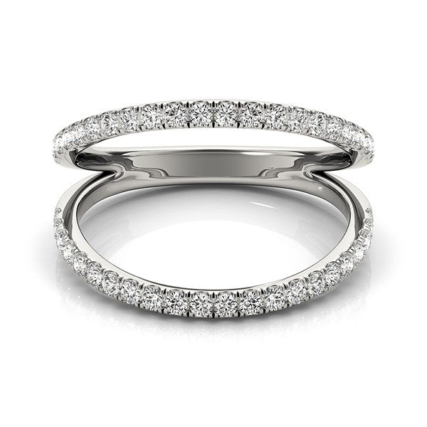 14k White Gold Diamond Split Band Ring (1/4 cttw) - The Best Accessory
