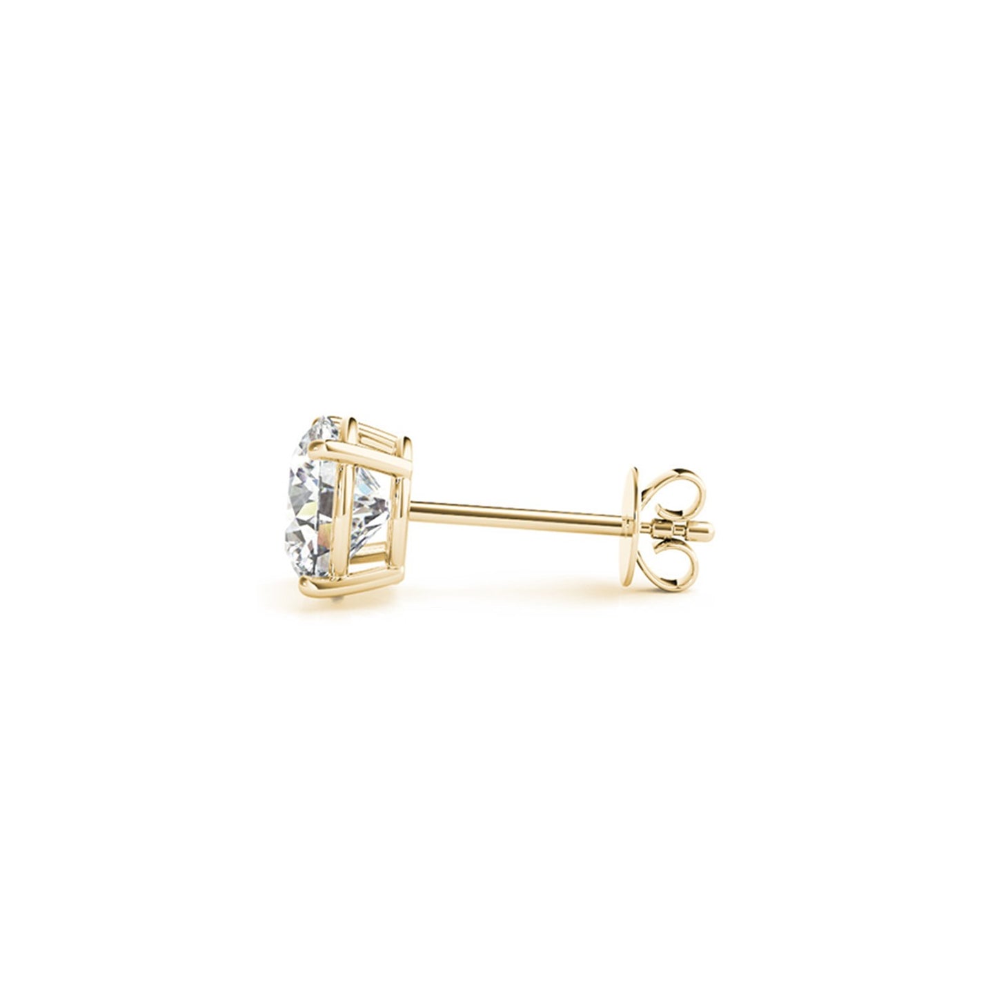 3 cttw Certified IGI Lab Grown Round Diamond Earrings 14k Yellow Gold (G/VS2) - The Best Accessory