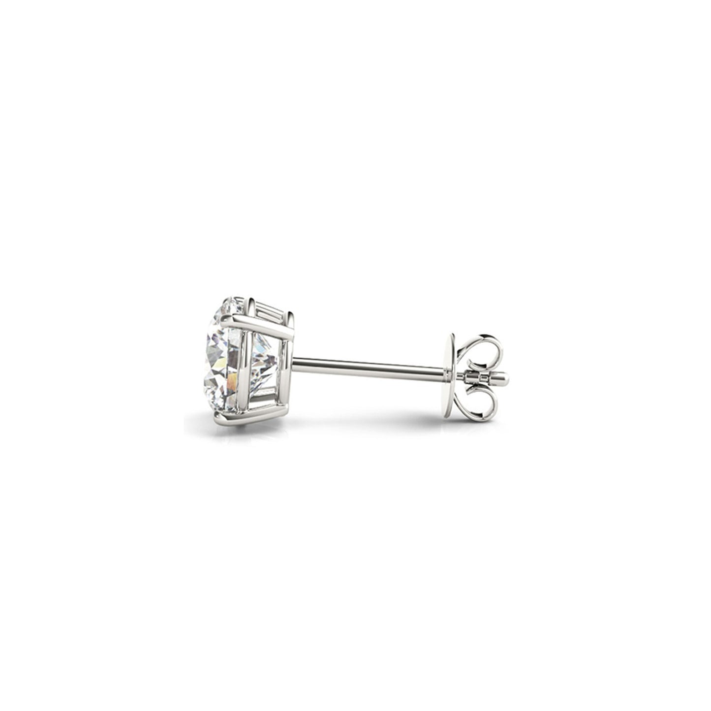 3 cttw Certified IGI Lab Grown Round Diamond Stud Earrings 14k White Gold (G/VS2) - The Best Accessory