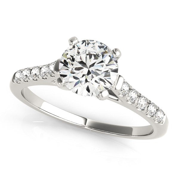 14k White Gold Cathedral Design Diamond Engagement Ring (1 1/8 cttw) - The Best Accessory