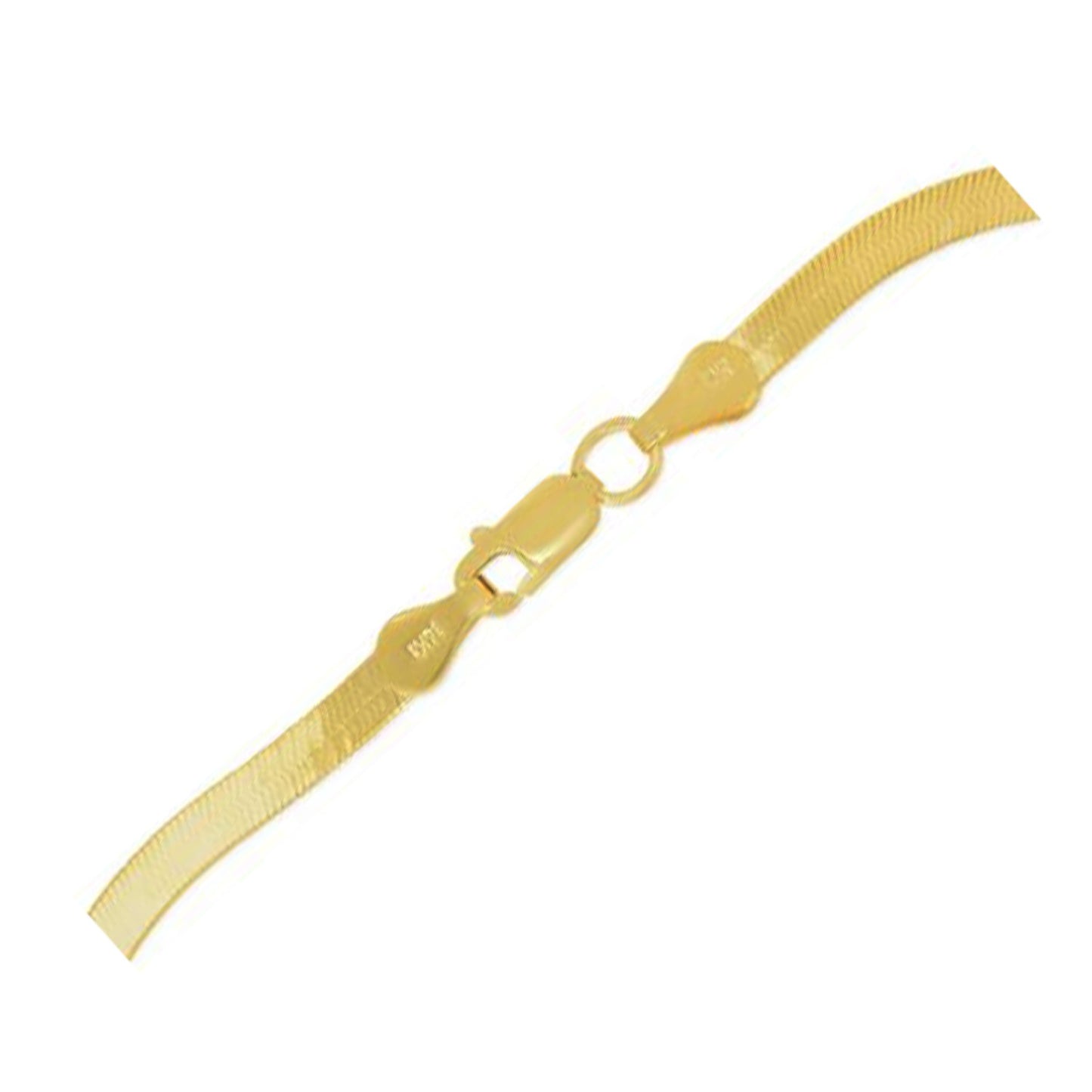 14k Yellow Gold Super Flex Herringbone Bracelet (1.50 mm) - The Best Accessory