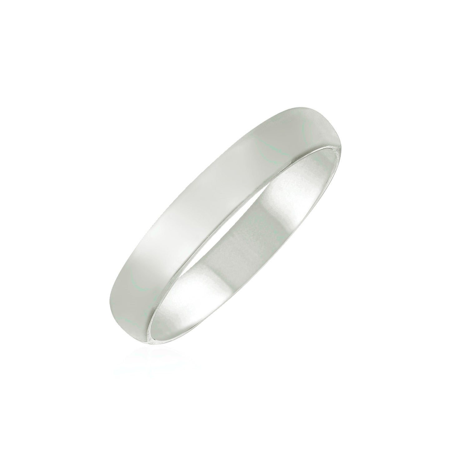 14k White Gold Comfort Fit Wedding Band(4.00 mm) - The Best Accessory
