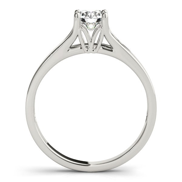 14k White Gold Prong Set Style Solitaire Diamond Engagement Ring (1/2 cttw) - The Best Accessory