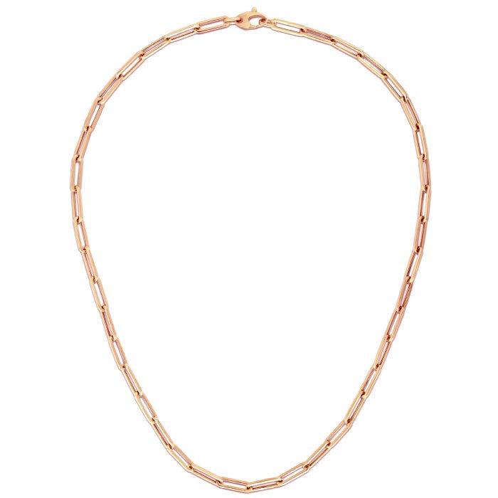 14K Rose Gold Bold Paperclip Chain (4.2 mm) - The Best Accessory