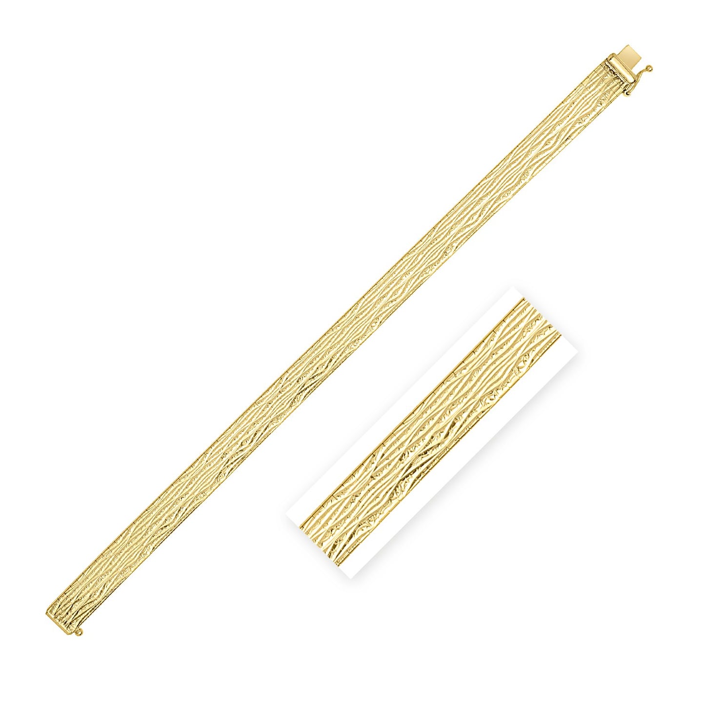 Glacier Bracelet in 14K Yellow Gold (8.00 mm) - The Best Accessory
