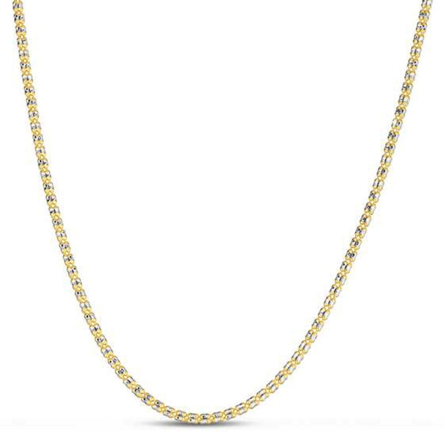Ice Barrel Chain in 14k Yellow Gold (2.70 mm) - The Best Accessory