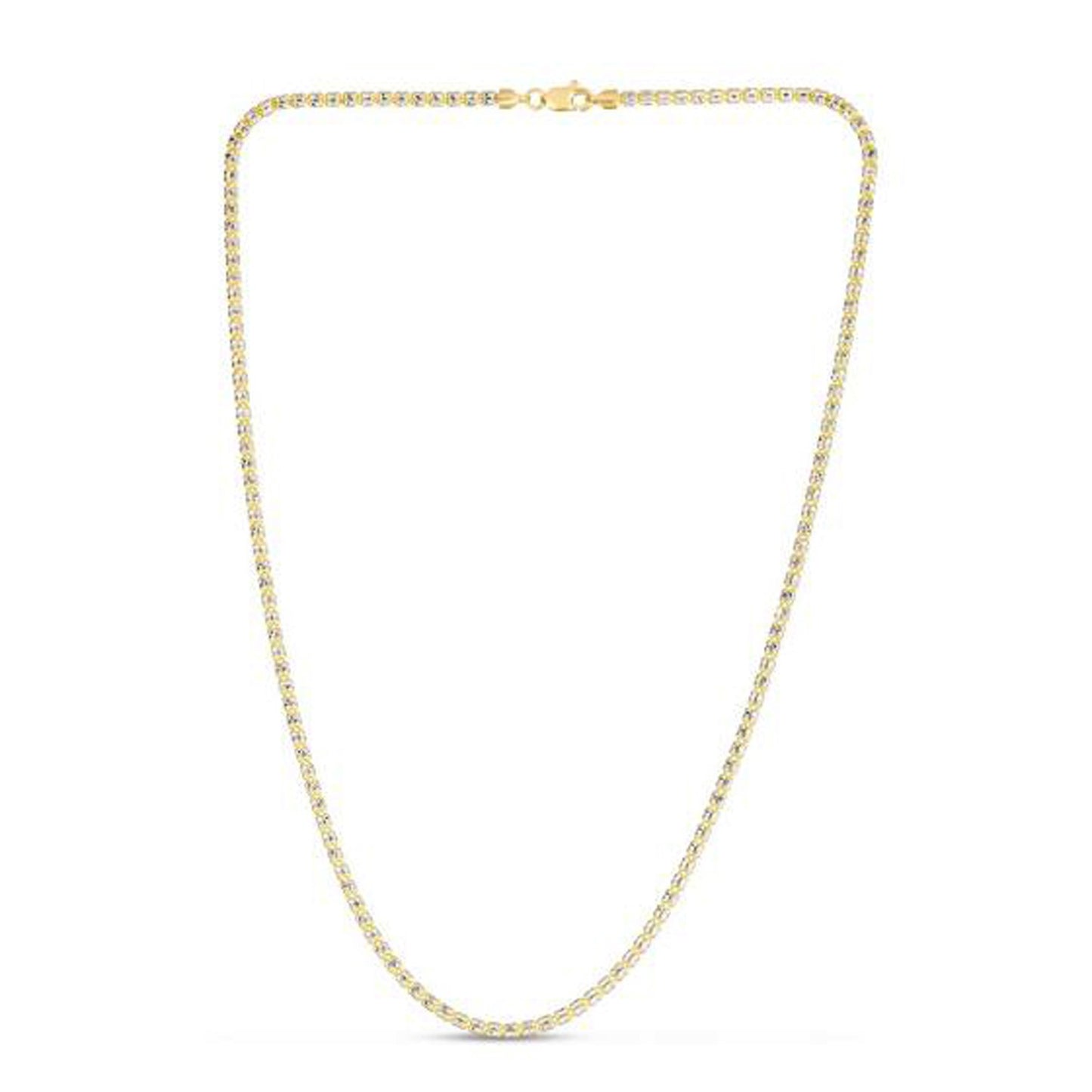 Ice Barrel Chain in 14k Yellow Gold (2.70 mm) - The Best Accessory