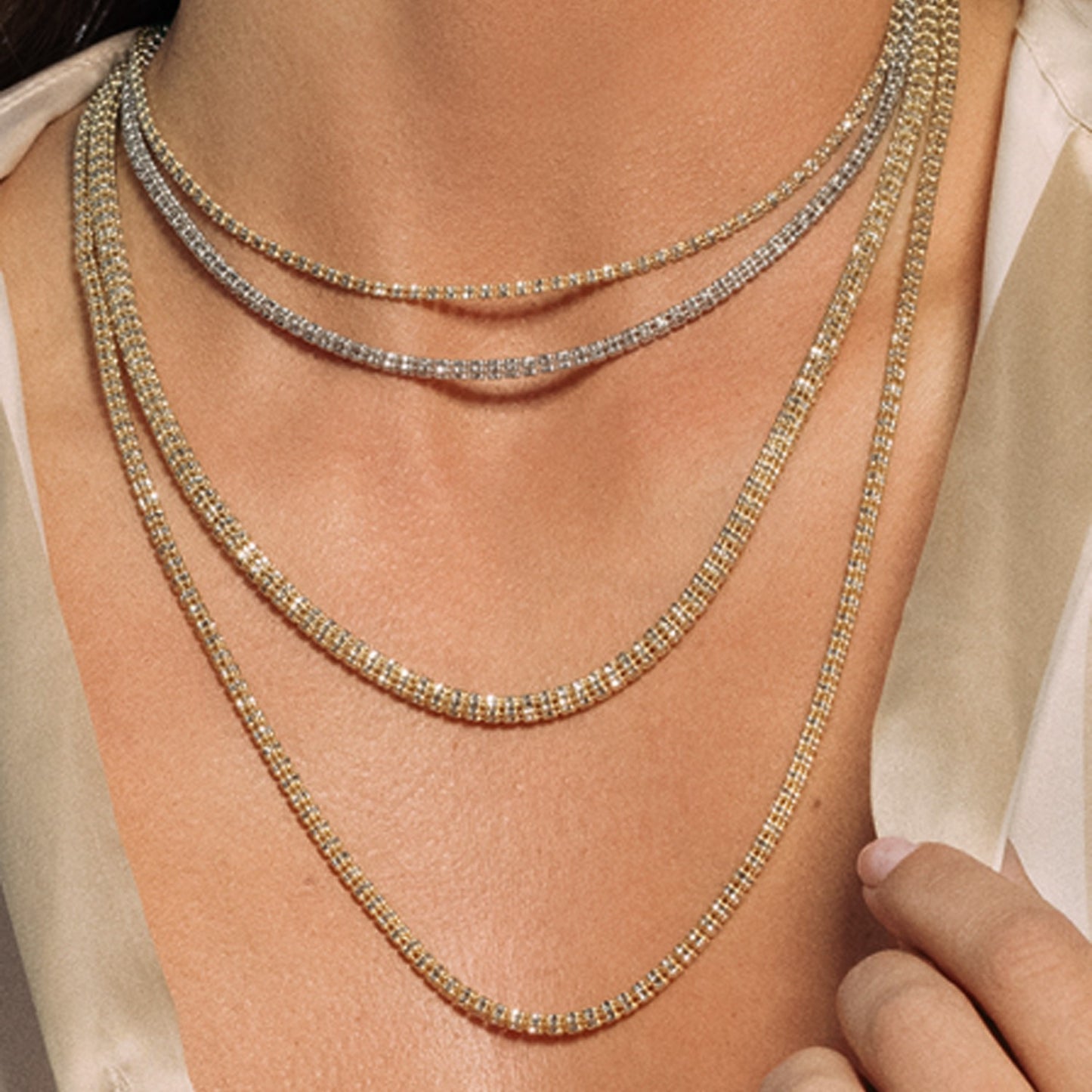 Ice Barrel Chain in 14k Yellow Gold (2.70 mm) - The Best Accessory