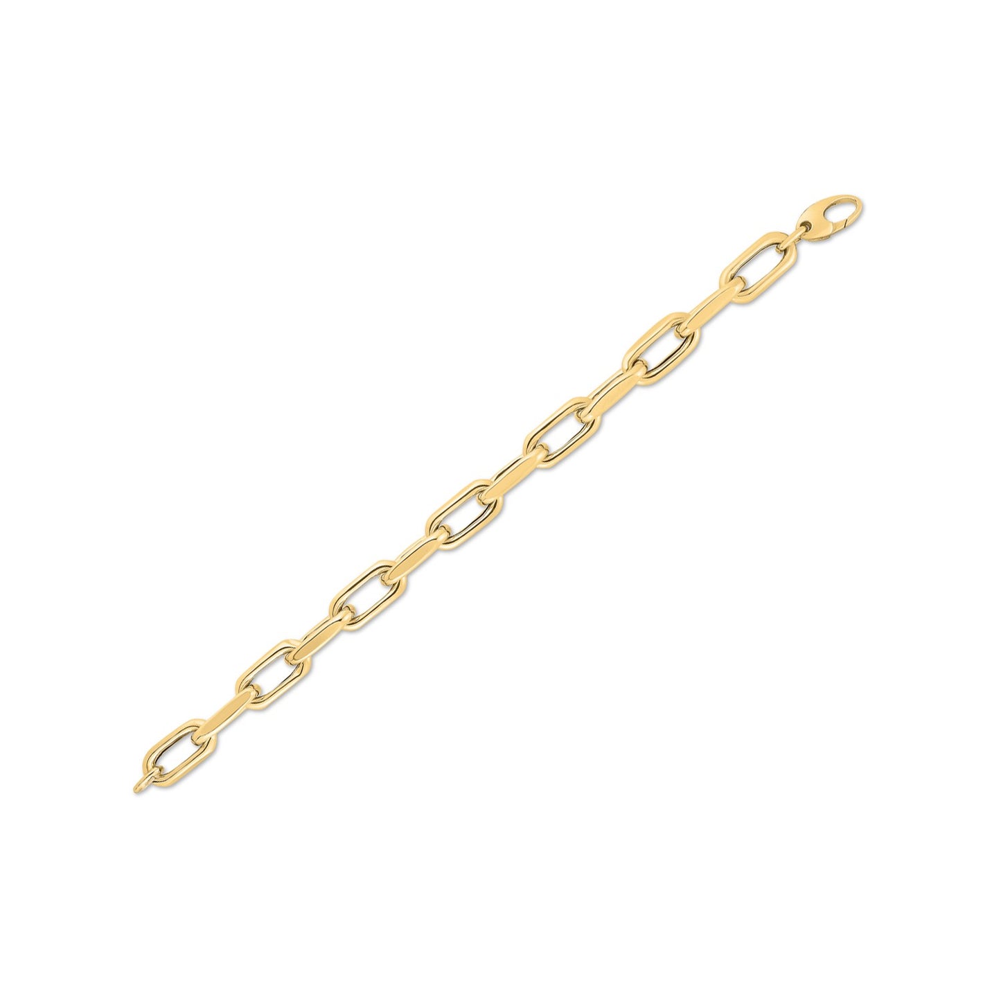 14k Yellow Gold French Cable Link Bracelet (9.00 mm) - The Best Accessory